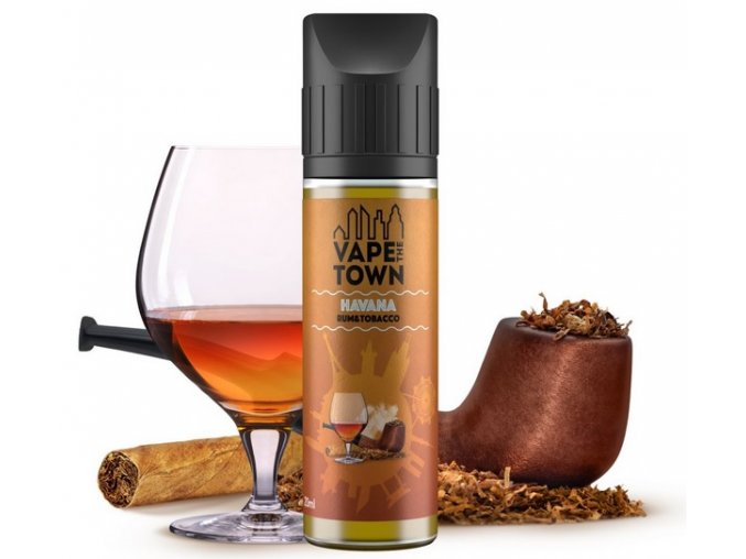 prichut vapetown shake and vape 20ml havana rum tobacco