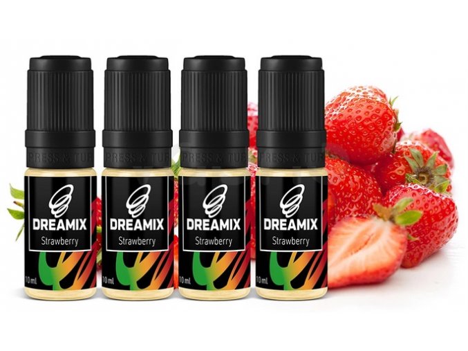 e liquid dreamix 4x10ml strawberry jahoda