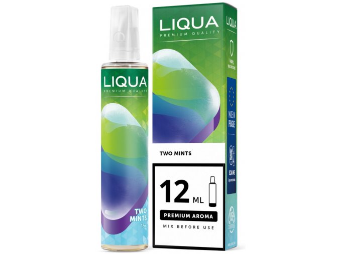 prichut liqua shake and vape two mints 12ml mata mentol