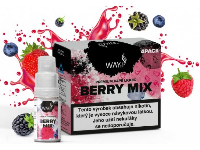 e liquid way to vape 4pack berry mix 4x10ml