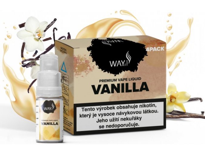 e liquid way to vape 4pack vanilla 4x10ml vanilka