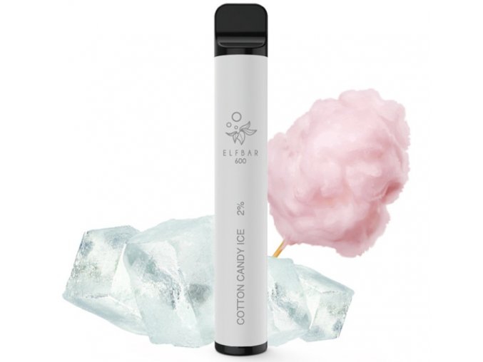 jednorazova e cigareta elf bar 600 20mg cotton candy ice