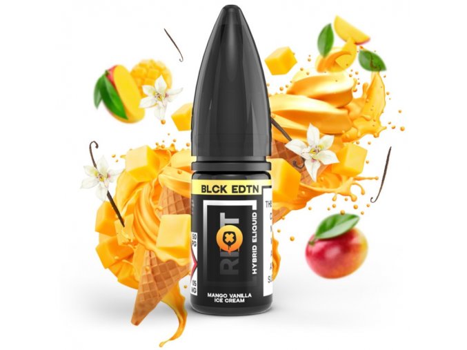 hybridni e liquid riot blck edtn mango vanilla ice cream 10mg 20mg