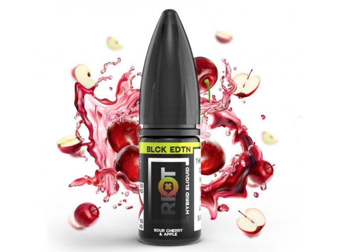 hybridni e liquid riot blck edtn sour cherry apple 10mg 20mg