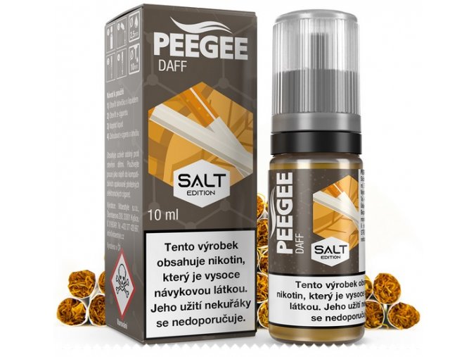 e liquid peegee salt daff tabak 10mg 20mg