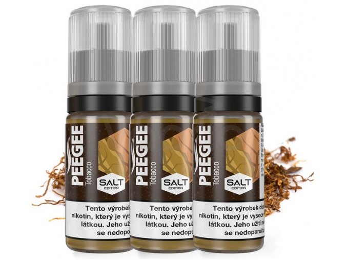 e liquid peegee salt 3x10ml tobacco 10mg 20mg