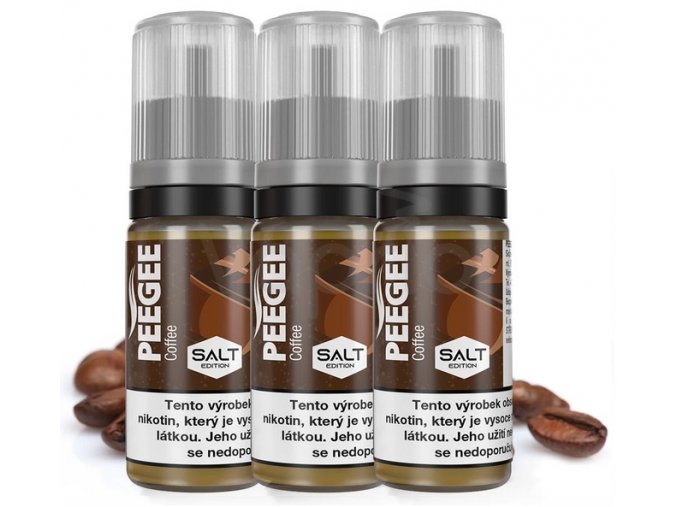 e liquid peegee salt 3x10ml coffee kava 10mg 20mg