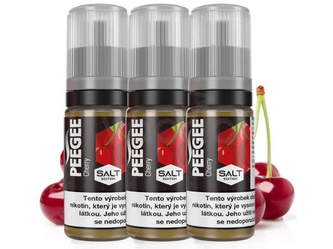 e liquid peegee salt 3x10ml cherry 10mg 20mg