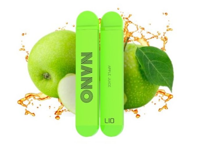 jednorazova elektronicka cigareta lio nano salt apple juice 16mg