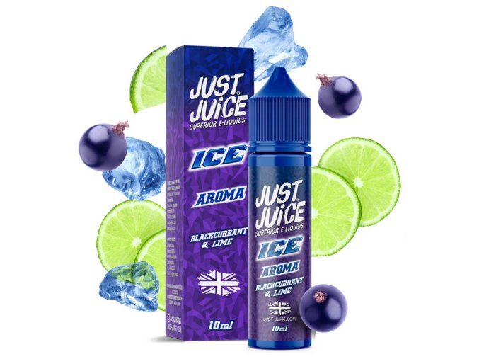 prichut just juice ice blackcurrant lime 10ml shake and vape