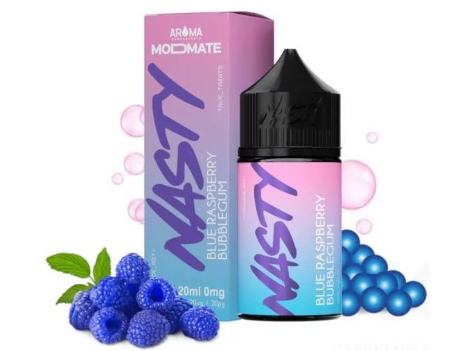 prichut nasty juice modmate blue raspberry bubblegum 20ml