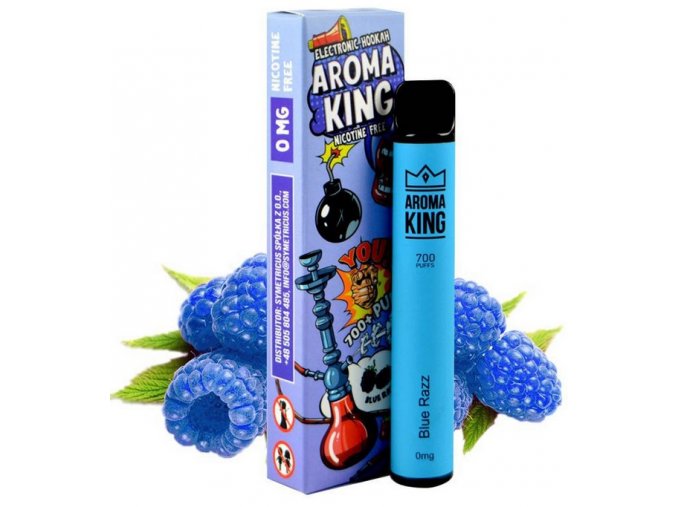 jednorazova e cigareta aroma king hookah blue razz 0mg