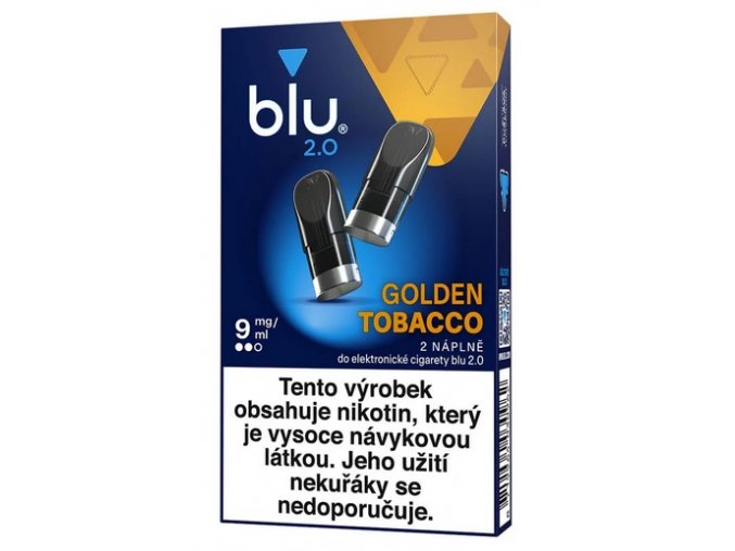 napln blu 2 0 golden tobacco 9mg 2ks