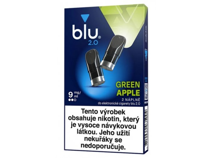 napln blu 2 0 green apple 9mg 2ks