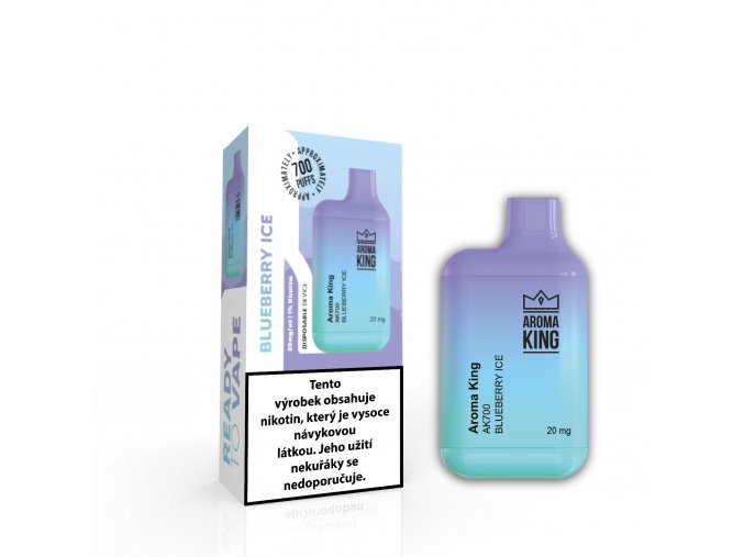 jednorazova elektro cigareta aroma king mini blueberry ice 20mg