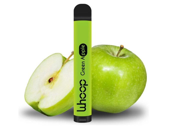 jednorazova e cigareta whoop green apple 20mg