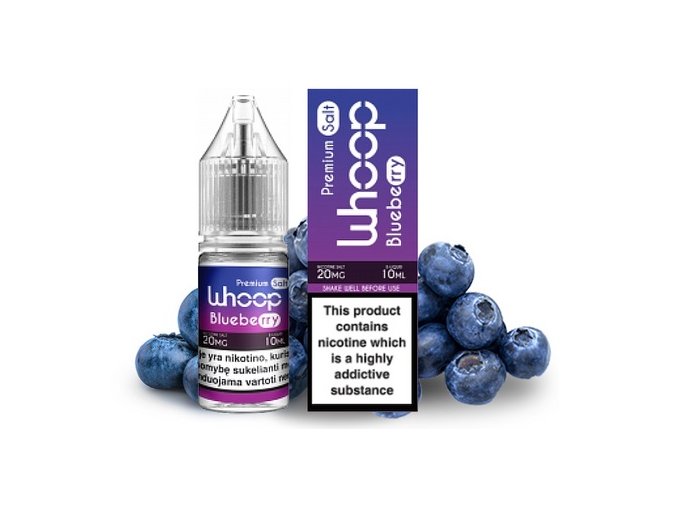 e liquidy whoop salt blueberry 20mg pg50 vg50 10ml