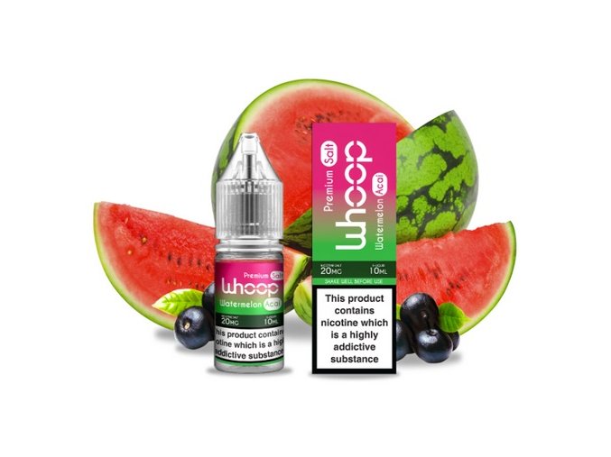 e liquidy whoop salt watermelon acai 20mg pg50 vg50 10ml