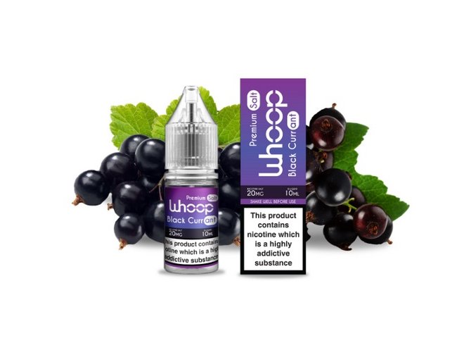 e liquidy whoop salt blackcurrant 20mg pg50 vg50 10ml