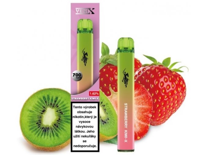 jednorazova elektronicka cigareta venix salt strawberry kiwi x 16mg