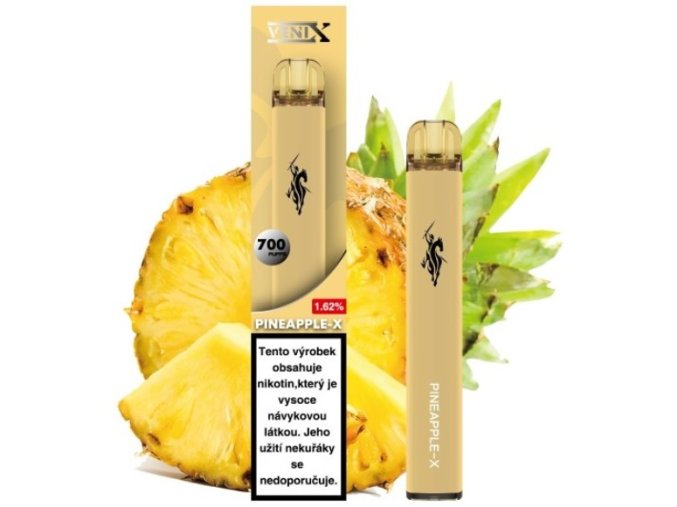 jednorazova elektronicka cigareta venix salt pineapple x 16mg