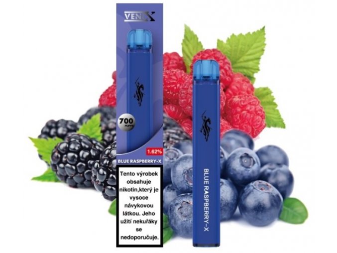 jednorazova elektronicka cigareta venix salt blue raspberry x 16mg