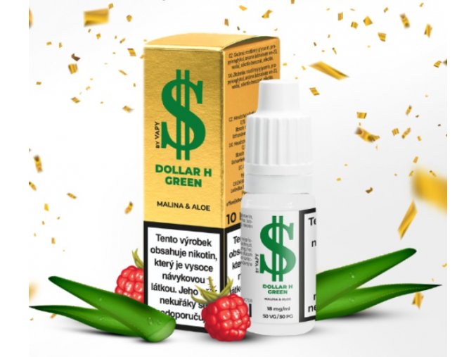 e liquid dollar h salt hybrid green malina aloe 18mg