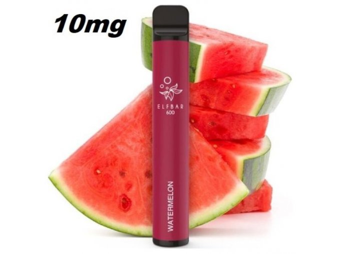 jednorazova e cigareta elf bar 600 watermelon 10mg