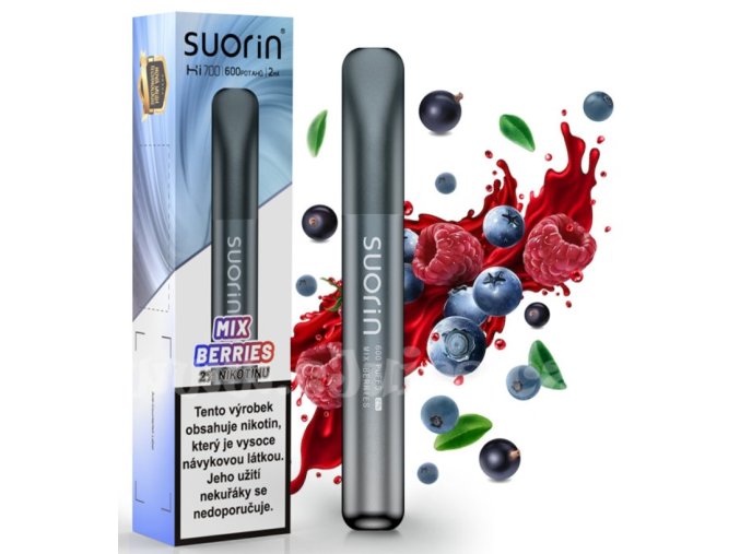 jednorazova e cigareta suorin bar hi700 disposable pod mix berries 20mg