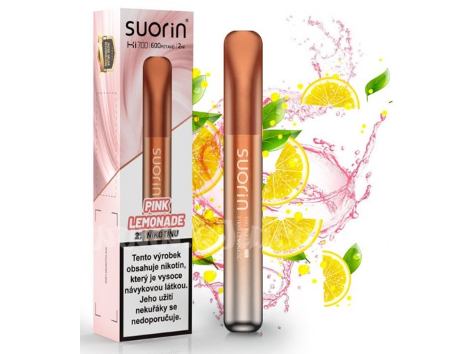 jednorazova e cigareta suorin bar hi700 disposable pod pink lemonade 20mg