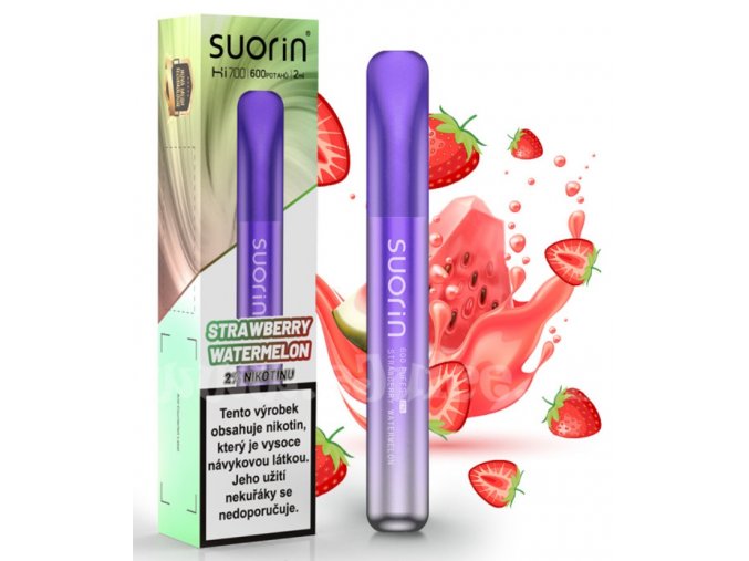 jednorazova e cigareta suorin bar hi700 disposable pod strawberry watermelon 20mg