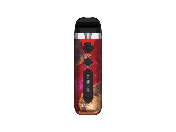 smoktech novo 5 elektronicka cigareta 900mah red stabilizing wood