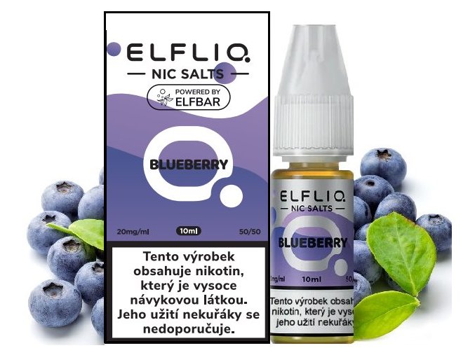 e liquid elfbar elfliq nic salt blueberry boruvka