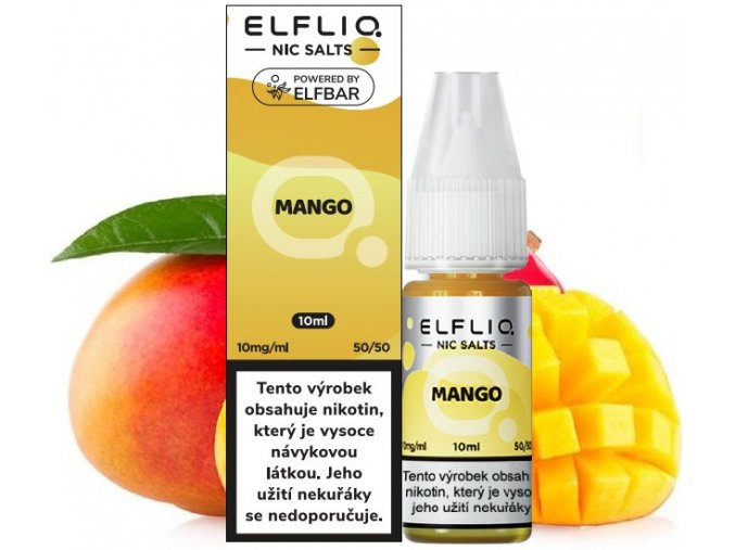 e liquid elfliq nic salt mango 10ml 10mg 20mg