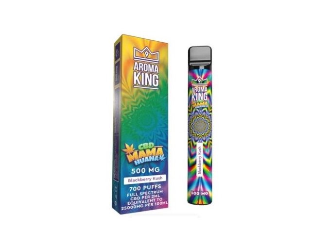 jednorazova e cigareta aroma king cbd mama huana blackberry kush 500mg