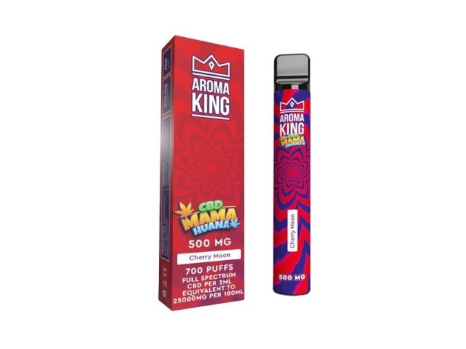 jednorazova e cigareta aroma king cbd mama huana cherry moon 500mg