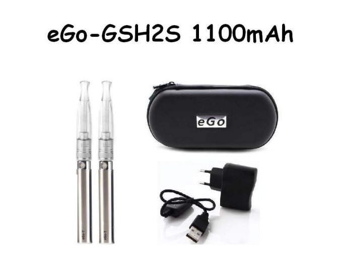Elektronická cigareta eGo-GSH2S 1100mAh nerezová 2ks
