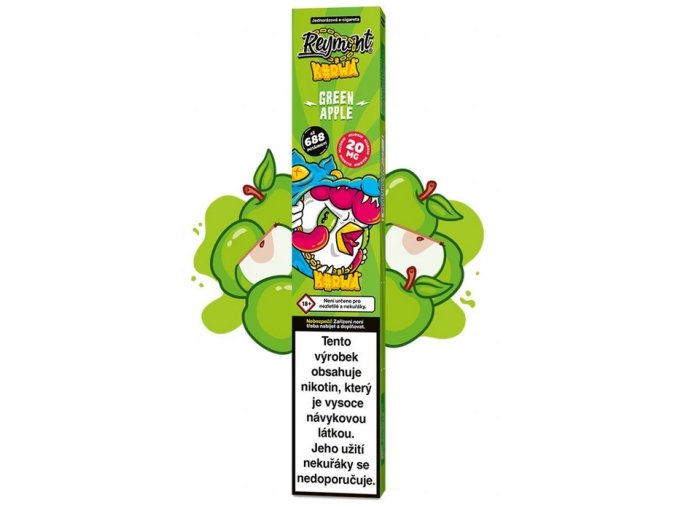 jednorazova e cigareta reymont kurwa green apple 20mg