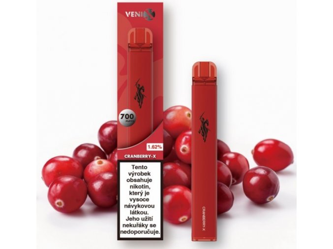 jednorazova e cigareta venix cranberry x brusinka 16mg