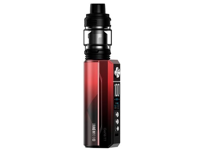 voopoo drag m100s 100w grip 55ml full kit red and black
