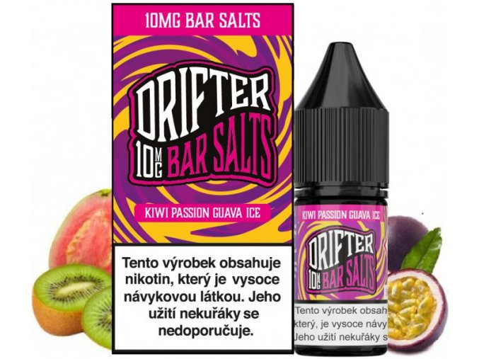 e liquid drifter bar salts kiwi passionfruit guava ice 10ml 10mg 20mg