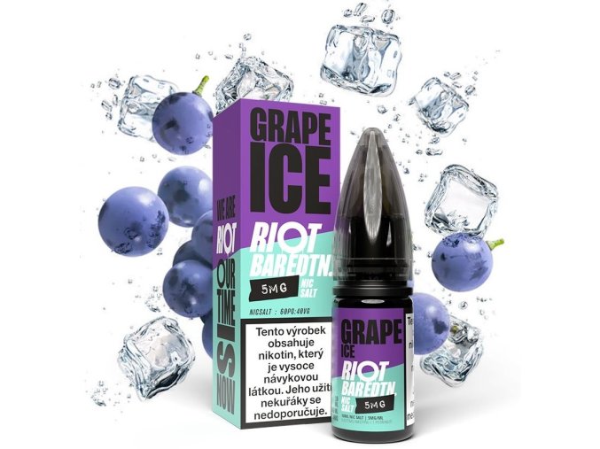 e liquid riot bar edtn salt 10ml grape ice 5mg 10mg 20mg