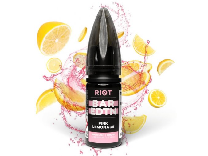 e liquid riot bar edtn salt 10ml 5mg 10mg 20mg pink lemonade