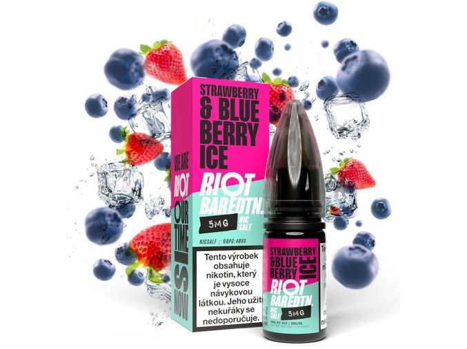 e liquid riot bar edtn salt 10ml strawberry blueberry ice 5mg 10mg 20mg
