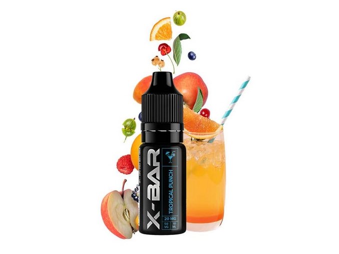 e liquid j well x bar nic salt 10ml 10mg 20mg tropical punch