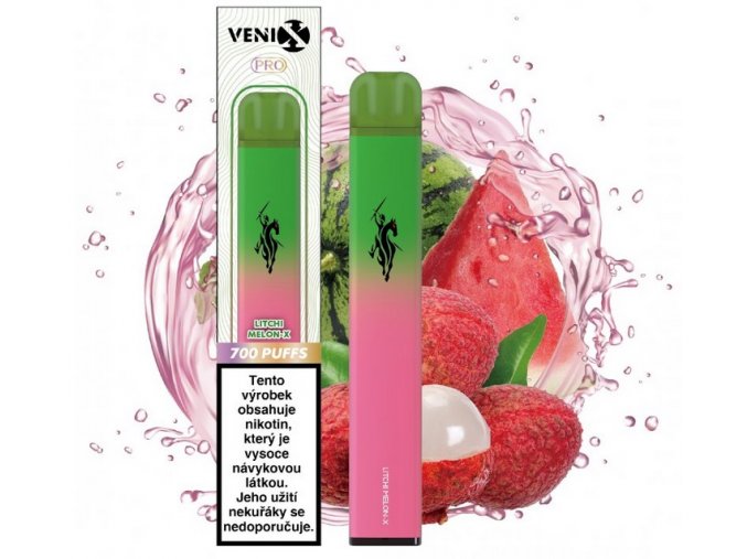 jednorazova e cigareta venix pro litchi melon x 18mg