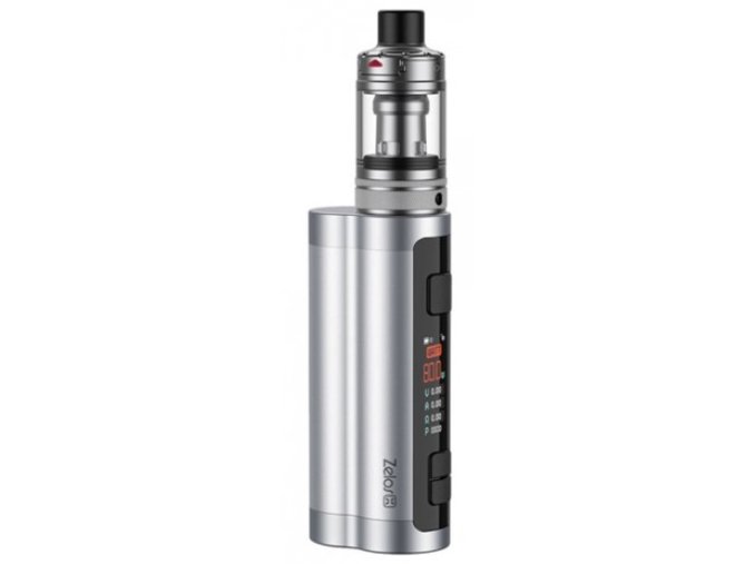 aspire zelos x 80w grip full kit stribrny