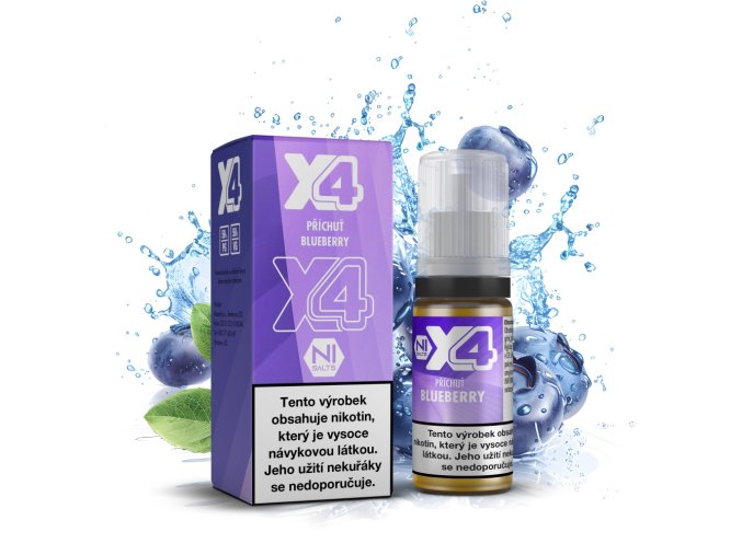 e liquid x4 bar juice blueberry 10ml 10mg 20mg