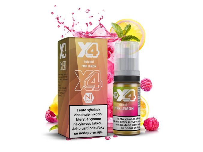e liquid x4 bar juice pink lemon 10ml 10mg 20mg