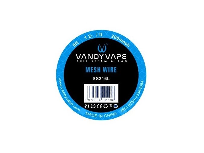 vandy vape mesh 200 ss316 1,5m 1,2ohm